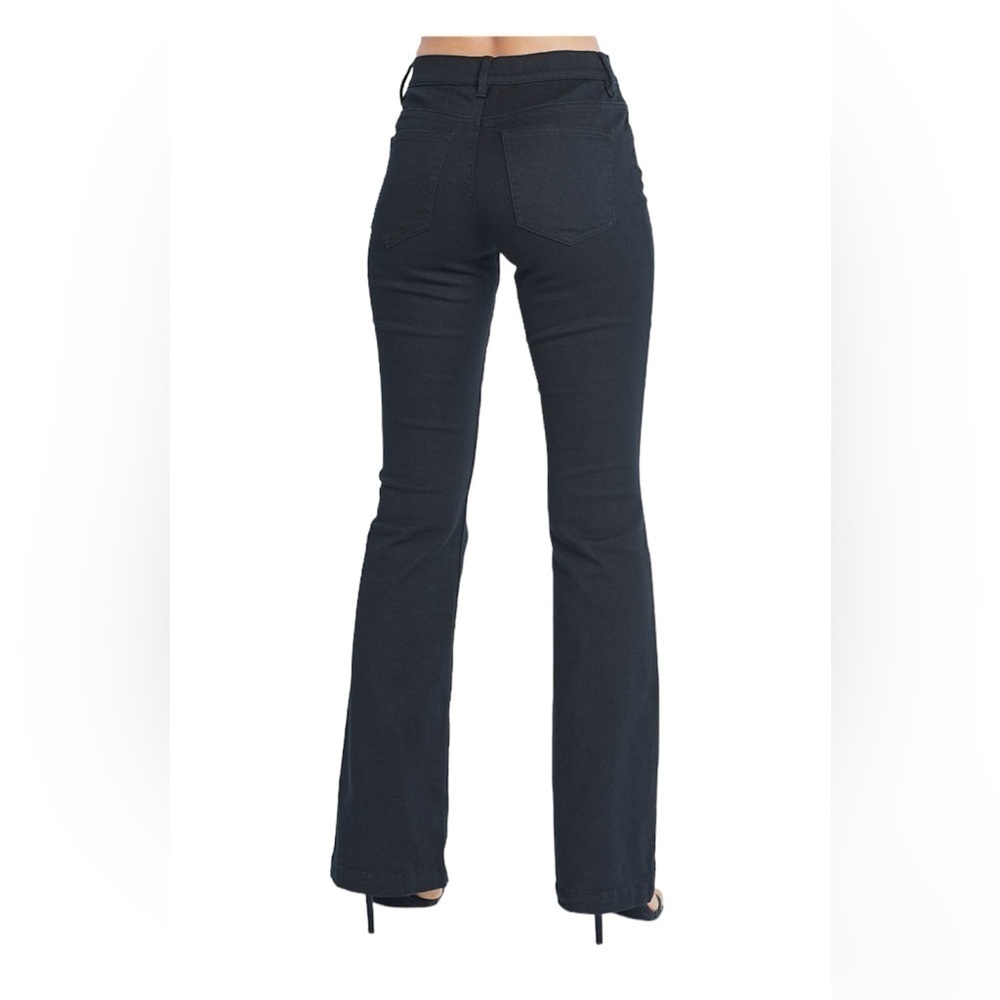 VENUS Women’s Black Cotton Stretch Boot Cut Jeans Festival Concert size 2S EUC - Picture 3 of 13